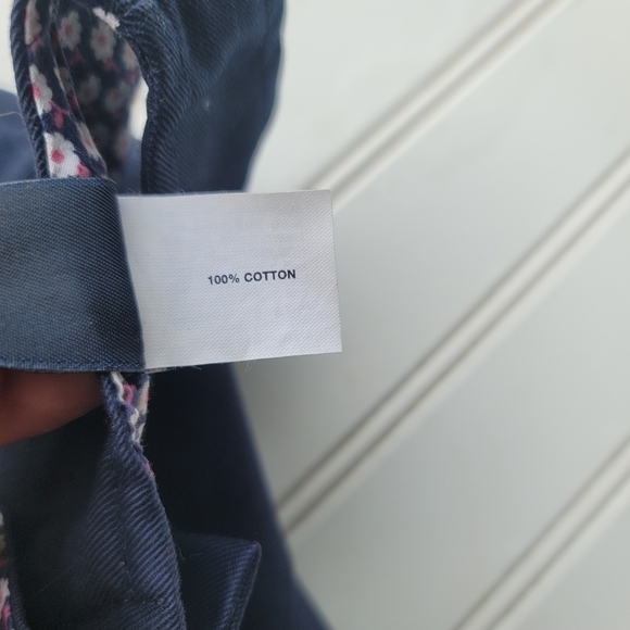 Gap Kids Girls Navy Blue Uniform Jumper Dress Sleveless Plaid M (8) - Picture 8 of 9